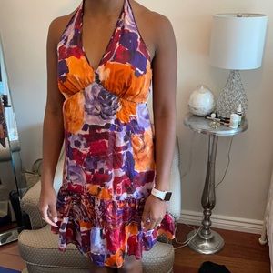 Halter floral dress